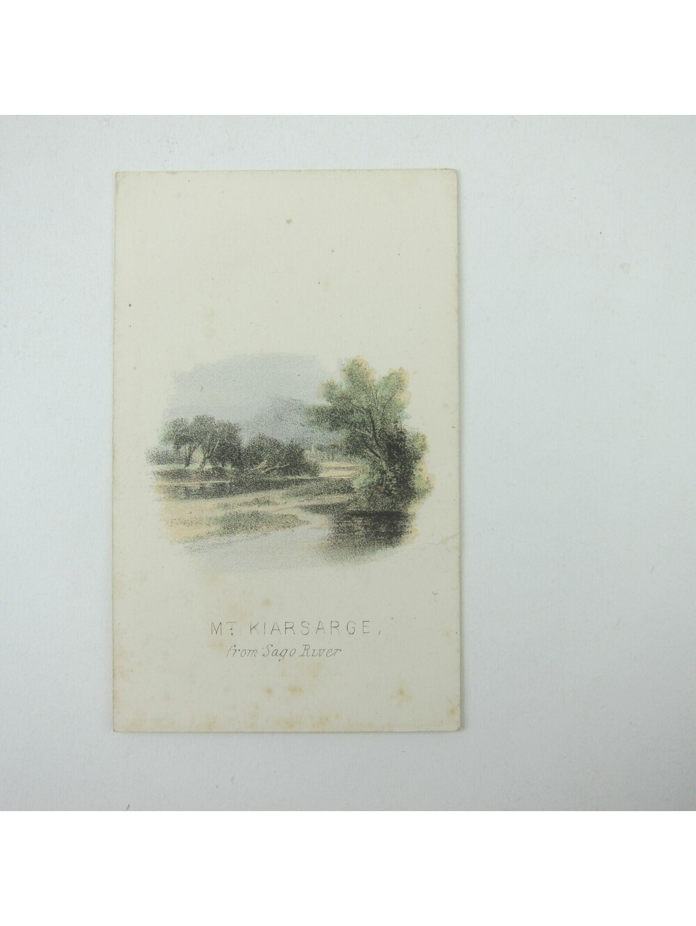Color Litho Print Mt. Kearsarge Saco River North Conway New Hampshire Antique